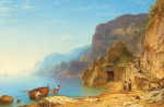 ⚓Репродукция морской пейзаж от 360 грн.: Монастырь капуцинов вблизи Амальфи