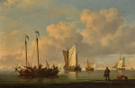⚓Репродукція морський краєвид від 360 грн.: Голландські рибальські човни біля берега в тиші