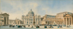 ₴ Репродукція міський краєвид 294 грн.: Вид на собор Святого Петра, Рим