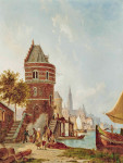 ₴ Репродукція міський краєвид 216 грн.: Антверпенська гавань