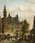 ₴ Репродукция городской пейзаж от 282 грн.: Старая ратуша, Гаага