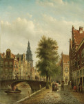 ₴ Репродукція міський краєвид 268 грн.: Канал в Амстердамі