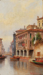 ₴ Репродукция городской пейзаж от 279 грн.: Венеция, сцена с каналом