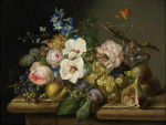 ₴ Репродукція натюрморт від 314 грн.: Натюрморт з фруктами та квітами