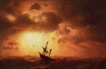 ⚓Репродукция морской пейзаж от 261 грн.: Корабль в шторме