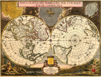 ₴ Стародавні карти високої роздільної здатності від 241 грн.: Карта світу