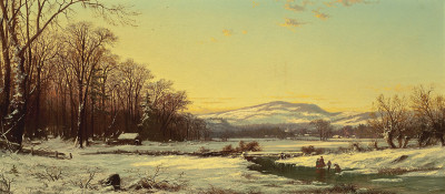 ₴ Репродукция пейзаж от 231 грн.: Зимнее сияние