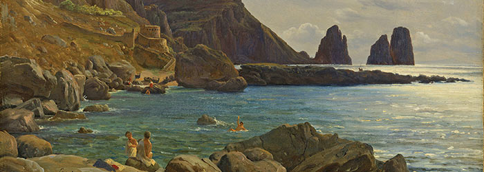 ⚓Репродукция морской пейзаж "С Капри" - Фернли Томас