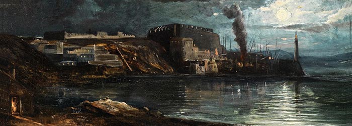 ⚓Репродукция морской пейзаж от 301 грн.: Мерс эль Кебир в Африке - Ноэл Александр-Жан