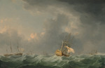 ⚓Репродукція морський краєвид від 310 грн.: Англійські кораблі перед бурею