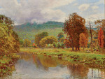 ₴ Репродукция пейзаж от 386 грн.: Вид на реку