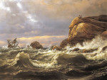 ⚓Репродукція морський краєвид відомого художника "Корабельна аварія на узбережжі між Ларвіком і Фредріксверном"
