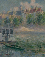 ₴ Репродукція краєвид "Набережна Готель де Віль, Париж"