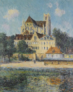 ₴ Репродукція краєвид "Собор у Осері"