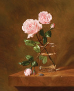 ₴ Репродукция цветочный натюрморт "Розы в вазе"