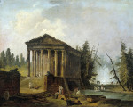 ₴ Репродукция пейзаж известного художника "Древний храм"