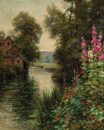 ₴ Репродукция пейзаж "Летний день вдоль реки"