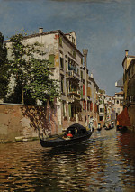 ₴ Репродукция городской пейзаж "Венецианский канал"