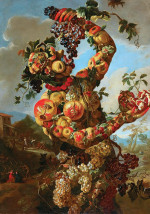 ₴ Репродукция натюрморт художника "Антропоморфная аллегория осени"