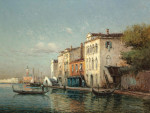 ₴ Репродукция городской пейзаж известного художника "Вид на Венецию"