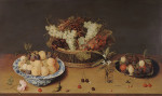 ₴ Репродукция натюрморт "Натюрморт с фруктами и цветами"