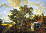 ₴ Картина пейзаж известного художника от 104 грн.: Водянная мельница
