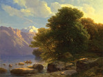 ₴ Репродукция пейзаж от 241 грн.: Озеро Тун