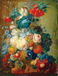 ₴ Репродукция натюрморт от 331 грн.: Цветы в вазе и птичье гнездо
