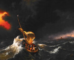 Купить картину морской пейзаж: Христос в шторм на Галилейском море