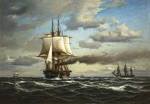 ₴ Купить картину море художника от 170 грн.: Фрегат "Ютландия"