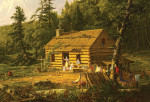 ₴ Репродукция пейзаж от 223 грн.: Дом в лесу