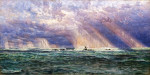 Морской пейзаж: Северо-западный шторм от Лонгшипского маяка
