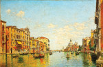 ₴ Репродукция городской пейзаж от 211 грн.: Вид на Большой канал в Венеции