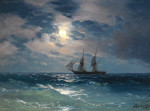 ⚓Репродукція морський краєвид від 196 грн.: Місячна ніч на морі