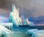 Купить картину морской пейзаж: Ледяные горы в Антарктике