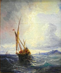 Лодка контрабандистов в Бискайском заливе