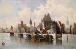 ₴ Картина городской пейзаж художника от 161 грн.: Портовый город