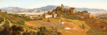₴ Картина пейзаж художника от 157 грн.: Вид на Олевано-Романо, Италия