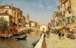 Купить картину городской пейзаж: Рио Сан-Лоренцо с Сан-Джорджо деи Гречи, Венеция