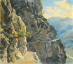 ₴ Купить картину пейзаж художника от 235 грн: Горная тропа в Лихтенштейне