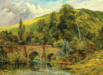 ₴ Репродукция пейзаж от 309 грн.: Фингл мост на реке Тен, Восточный Девон