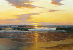 ⚓Репродукция морской пейзаж от 223 грн.: Восход солнца на берегу
