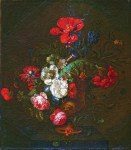 ₴ Репродукція картини натюрморт від 371 грн.: Квіти у кам'яній вазі