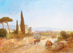 ₴ Репродукция картины пейзаж от 180 грн.: Пейзаж с видом на Флоренцию