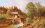 ₴ Репродукция пейзаж от 199 грн.: Водяная мельница в Зальцбурге