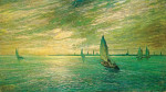 ⚓Репродукция морской пейзаж от 187 грн.: Вид Венеции в сумерках