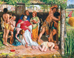 Бытовая живопись: Старинная британская семья, укрытие христианских миссионеров от преследования друидов