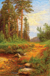 Купить от 95 грн. репродукцию картины: Лесной пейзаж с ручьем