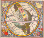 Древние карты мира: Земной шар в окружениии небесных колец