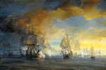 ₴ Картина батального жанра художника от 184 грн.: Морской бой близ Солбея